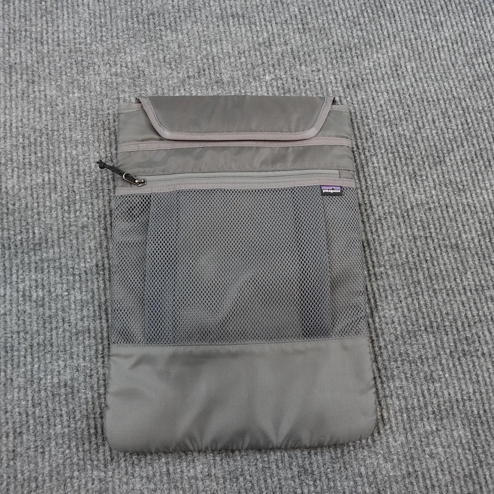 Patagonia Gray Travel Organizer Bag Mesh Packing Pouch Zip Pocket Travel Case